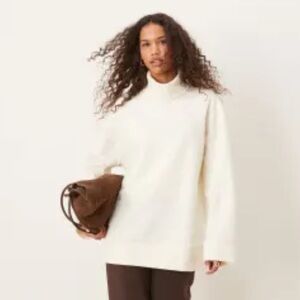 ASOS Cream Turtleneck Sweater
